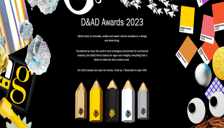 设计比赛-2023英国D&AD（英国设计与艺术指导协会）设计大奖